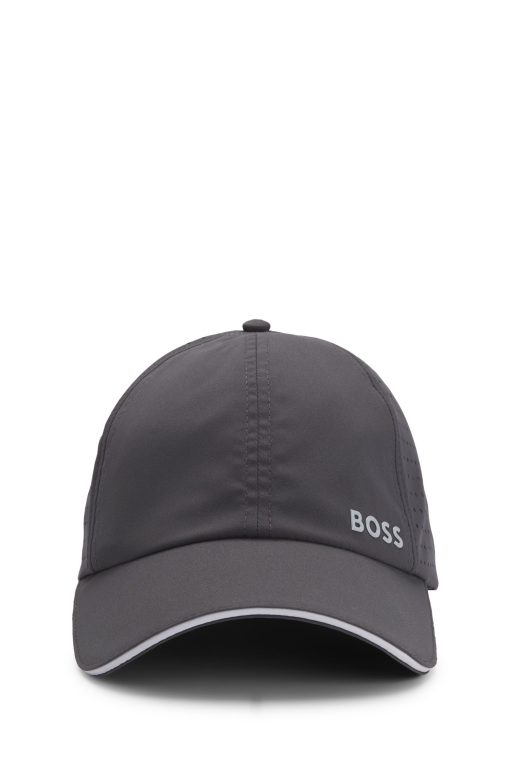 Hugo Boss-Taffeta cap with laser-cut dot pattern-hugo boss store - Image 2