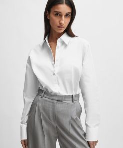 Hugo Boss Blouses-NAOMI x BOSS cotton bodysuit-hugo boss store