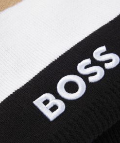 Hugo Boss-Kids’ snood with signature stripes and embroidered logo-hugo boss store near me 2