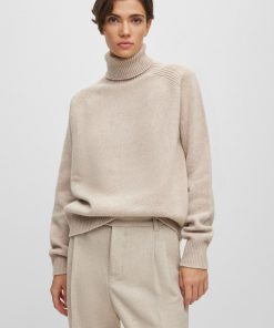 Hugo Boss Sweaters and Cardigans-All-gender relaxed-fit sweater in virgin wool-boss outlet 2