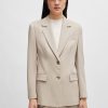 Hugo Boss Tailored Jackets-Regular-fit jacket in pinstripe material with signature lining-hugo boss sale 4