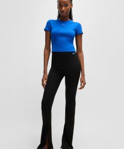 Hugo Boss-Regular-fit trousers in stretch jersey-boss near me 2