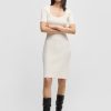 Hugo Boss Dresses-Tailored dress in matte fabric-hugo boss outlet 3