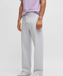 Hugo Boss Sweatshirts and Jogging Pants-Tracksuit bottoms in a drop-needle cotton-hugo boss outlet