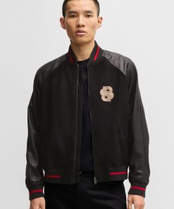 Hugo Boss Jackets and Coats-BOSS x Creation of the Gods varsity jacket with embroidery-boss hugo