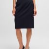 Hugo Boss Skirts-Maxi skirt in printed plissé satin-hugo boss near me 4