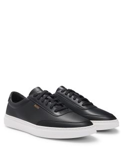 Hugo Boss Sneakers-Coated-leather trainers with gold-tone logo-hugo