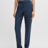 Hugo Boss Pants-Regular-fit trousers in striped wool-hugo 4