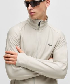 Hugo Boss Tracksuits-Zip-up sweatshirt with decorative reflective logo-hugoboss 2