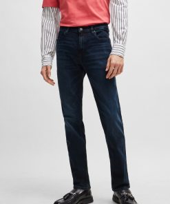 Hugo Boss Pants-Slim-fit jeans in blue-black stretch denim-hugoboss