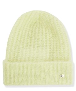 Hugo Boss Hats and Gloves-Ribbed beanie hat with stacked-logo trim-boss store near me