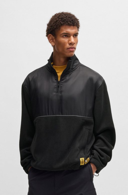 Hugo Boss Tracksuits-BOSS x NFL fleece sweatshirt with gold-tone trims-hugo boss store