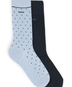 Hugo Boss Socks-Two-pack of regular-length socks with logo details-hugo by hugo boss