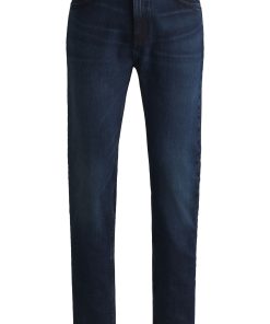 Hugo Boss Pants-Slim-fit jeans in dark-blue stretch denim-hugo boss sale