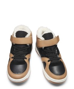 Hugo Boss-Kids’ high-top trainers with leather and canvas-hugo boss near me 2