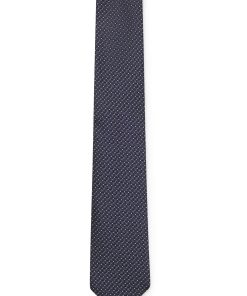 Hugo Boss Ties and Pocket Squares-Patterned tie in Italian silk jacquard-hugoboss