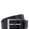 Hugo Boss Belts-Italian-suede belt with rounded brass buckle-hugo boss store 3