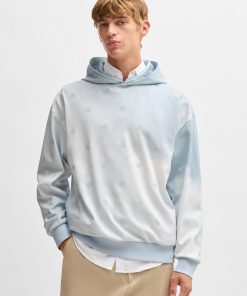 Hugo Boss Tracksuits-Cloud-artwork hoodie with Double B monograms-boss near me