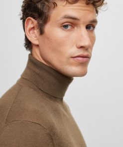 Hugo Boss Sweaters and Cardigans-Rollneck sweater in cashmere-boss store 2