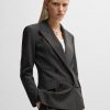 Hugo Boss Tailored Jackets-Regular-fit button-up jacket in virgin wool-boss store near me 3