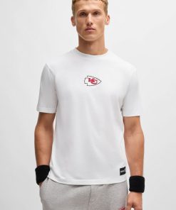 Hugo Boss T-Shirts-BOSS x NFL stretch-cotton T-shirt with special branding-hugo boss store near me