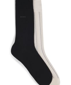 Hugo Boss Socks-Two-pack of regular-length socks-hugo boss outlet