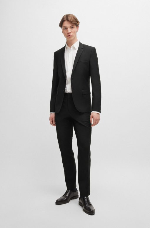 Hugo Boss Sport Coats-Extra-slim-fit jacket in a stretch-wool blend-hugoboss - Image 2