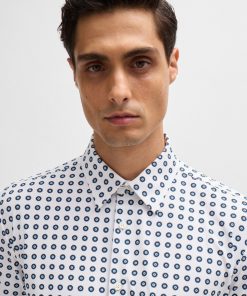 Hugo Boss-Slim-fit shirt in printed performance-stretch jersey-hugo by hugo boss 2