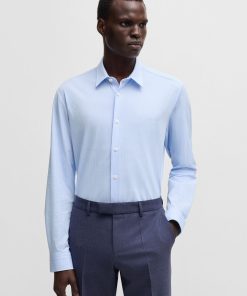 Hugo Boss-Slim-fit shirt in printed performance-stretch jersey-boss outlet