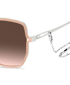 Hugo Boss Eyewear-Nude-frame sunglasses with forked temples and branded chain-hugo boss sale 2