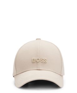 Hugo Boss-Baseball cap in cotton twill with embroidered logo-boss store near me 2