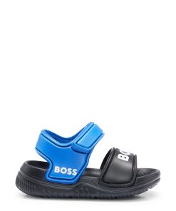 Hugo Boss-Kids’ color-blocked sandals with contrast logos-boss store near me