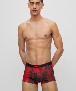 Hugo Boss Underwear-Stretch-cotton regular-rise trunks with seasonal print-hugo boss store 2