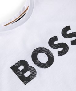 Hugo Boss-Kids’ regular-fit shirt in cotton with logo print-boss hugo 2