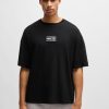 Hugo Boss T-Shirts-BOSS x NFL interlock-cotton T-shirt with special branding-hugo boss sale 3