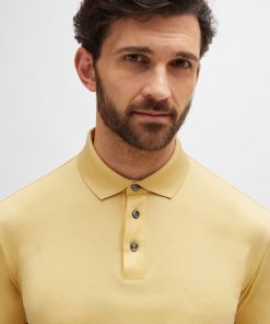 Hugo Boss Polo Shirts-Regular-fit polo shirt in mercerized Italian cotton-boss store near me 2