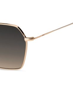 Hugo Boss Eyewear-Steel sunglasses with double bridge-boss outlet 2