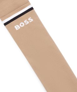 Hugo Boss-Equestrian riding socks with signature stripe and logo-hugo boss near me 2