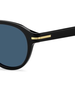 Hugo Boss Eyewear-Black-acetate sunglasses with gold-tone hinges-hugo 2