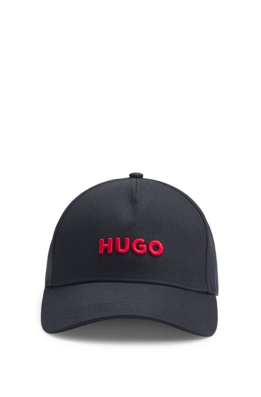 Hugo Boss-Cotton-twill cap with logo on front and visor-hugo - Image 2