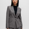 Hugo Boss Tailored Jackets-Regular-fit jacket in stretch twill-boss near me 4