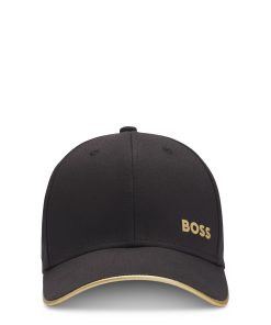 Hugo Boss-Logo-print cap in cotton twill-boss near me 2