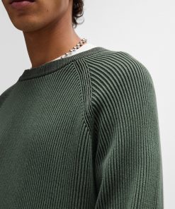 Hugo Boss Sweaters and Cardigans-Cotton sweater with two-tone ribbing-boss near me 2