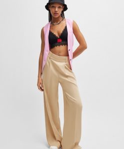 Hugo Boss Pants-Relaxed-fit trousers with wide leg-hugoboss 2