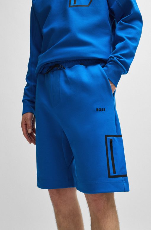 Hugo Boss Sweatshirts and Jogging Pants-Shorts with decorative reflective logo-boss hugo - Image 2