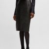 Hugo Boss Skirts-Pencil skirt in lustrous fabric-hugo boss near me 4