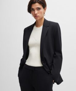 Hugo Boss Tailored Jackets-Relaxed-fit jacket in crease-resistant stretch jersey-boss store