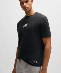 Hugo Boss T-Shirts-BOSS x NFL stretch-cotton T-shirt with special branding-hugo boss near me 2