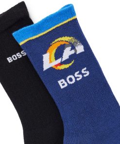 Hugo Boss Socks-BOSS x NFL two-pack of cotton short socks-hugo boss near me 2