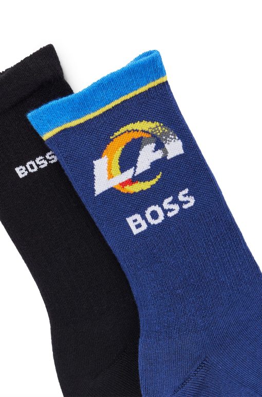 Hugo Boss Socks-BOSS x NFL two-pack of cotton short socks-hugo boss near me - Image 2